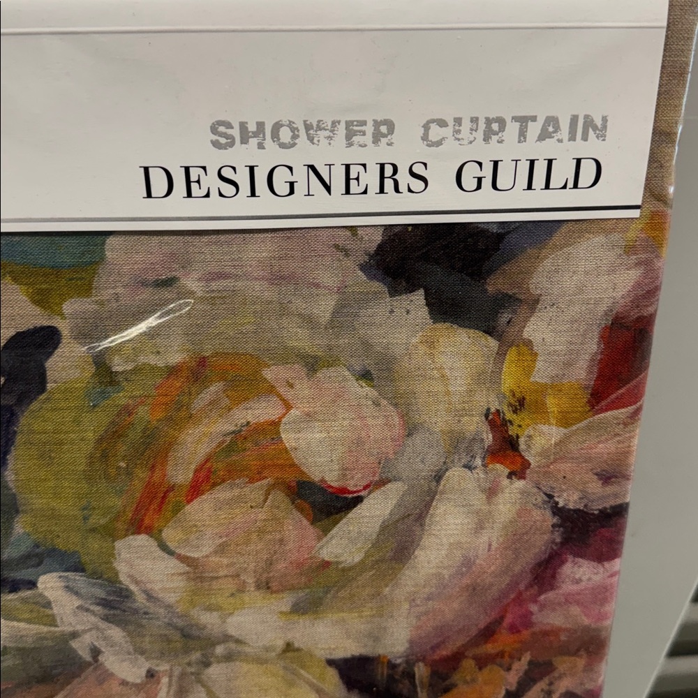 Designers Guild Multicolor Floral Shower Curtain - Picture 3 of 4